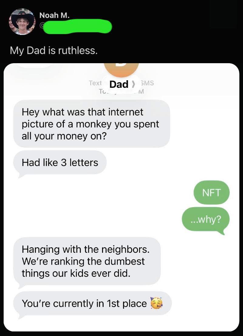 r/rareinsults - His dad discussing his mistakes