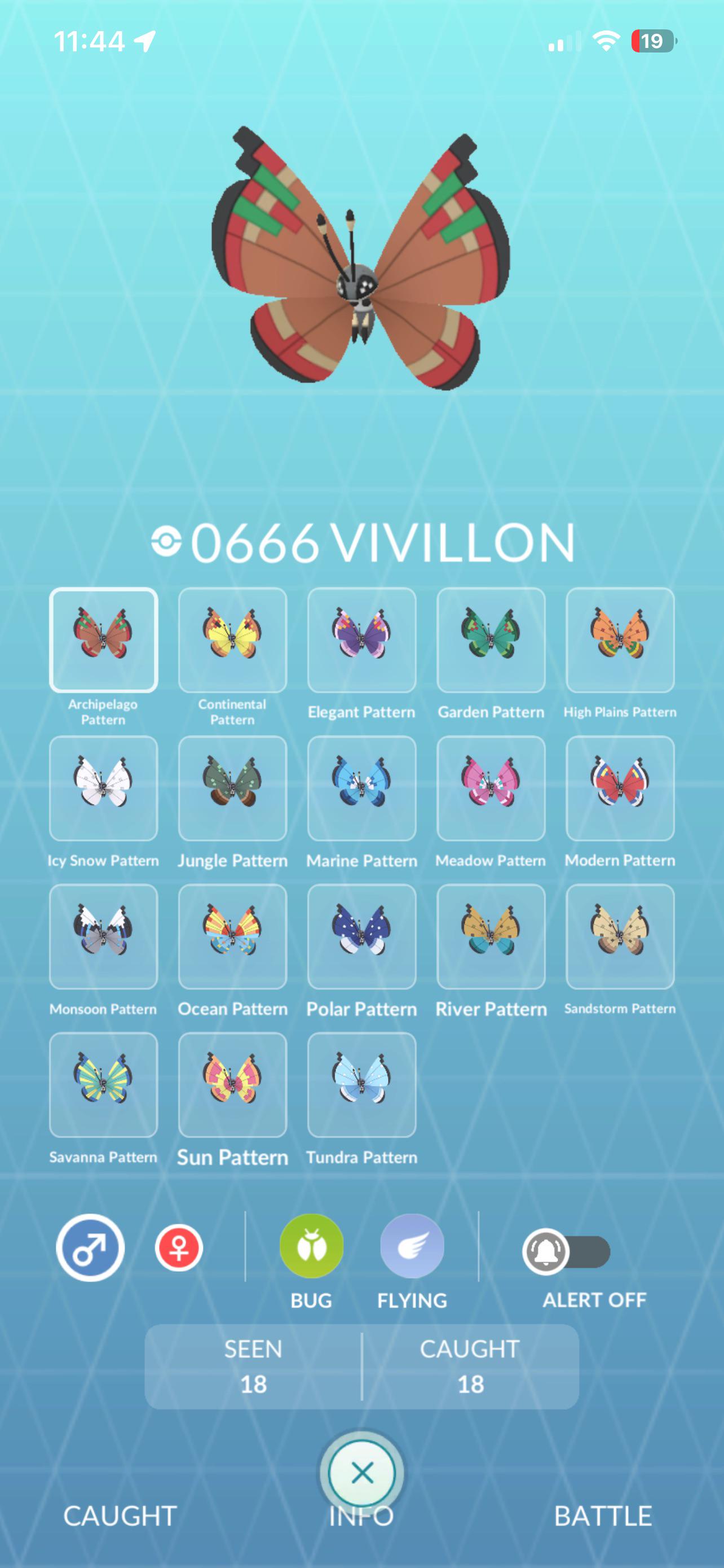 r/VivillonCollectors - Finally collected all 18 Vivillons after 10 months!
