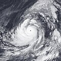 A satellite image of Typhoon Tip in 1979